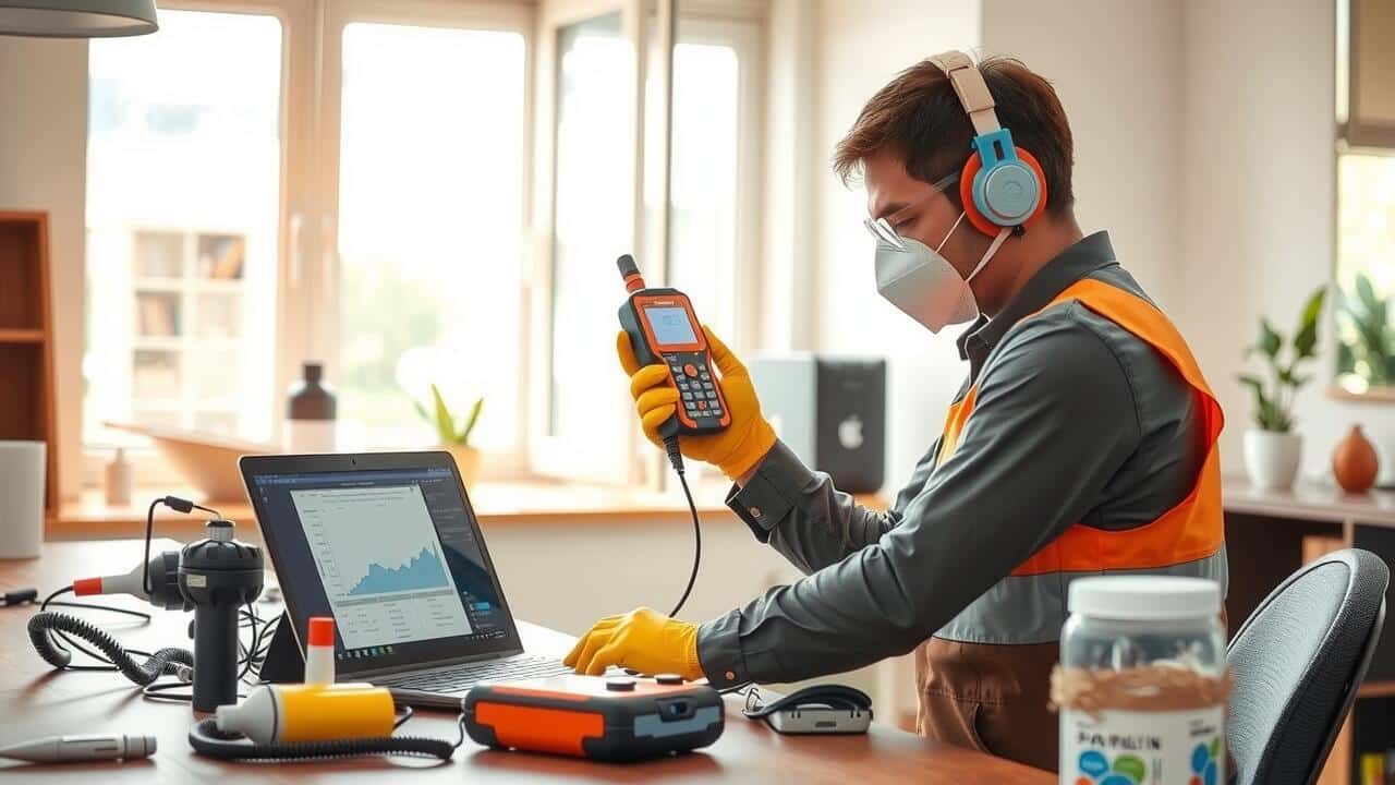 How do I test the air quality in my home?
